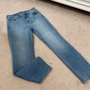 Old navy high rise straight short jeans in light wash